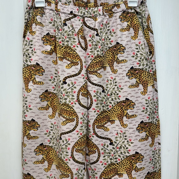 Print Fresh Bagheera Blush Long Pajamas Sleep Set Women's Cotton Sz Xs - Picture 9 of 10